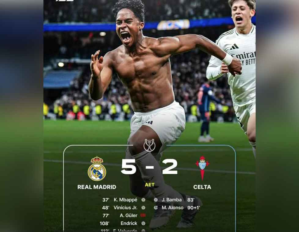 Le Real Madrid se qualifie dans la douleur face au Celta Vigo